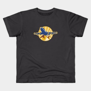 Retro Vintage Airplane Kids T-Shirt